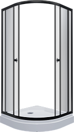 Triton Душевой уголок Альфа-блэк 100/100 Щ0000054222 – фотография-1