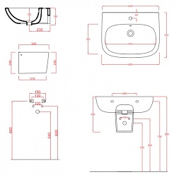 ArtCeram Полупьедестал для раковины Ten TEC004 – фотография-3