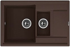 Florentina Мойка гранитная Липси 780К с крылом мокко – фотография-1