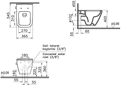 Vitra Унитаз подвесной Vitra Integra 7082B003-7209 безободковый с функцией биде – фотография-2