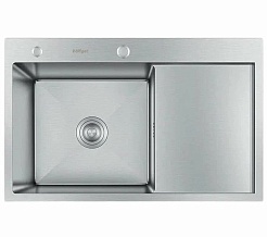 Hoffger Мойка для кухни 7850L Satin левая чаша – фотография-1