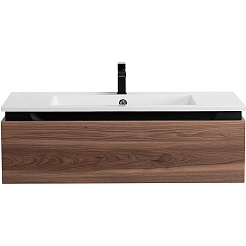 Cezares Тумба с раковиной Slider 100 с 2 ящиками орех дымчатый – фотография-6