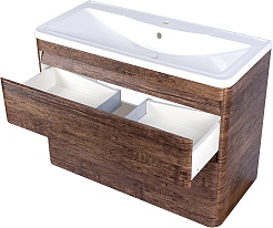 Style Line Тумба с раковиной напольная Атлантика 100, Люкс старое дерево, PLUS – фотография-2