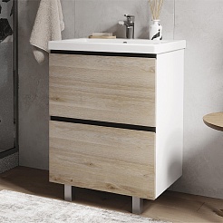 Vigo Тумба под раковину Cross 600-0-2 дуб давос натуральный – фотография-3