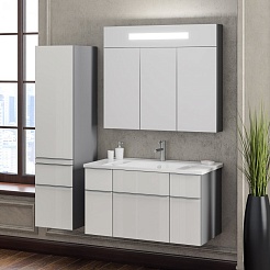  Пенал Кристалл L титан/белый – фотография-3