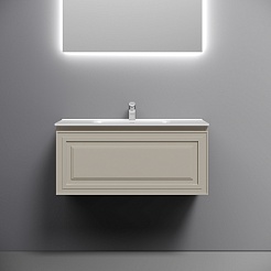 Sancos Тумба с раковиной Very 90 beige soft раковина Element 91 CN7002 – фотография-2