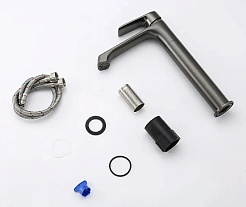 Frap Смеситель для раковины H71-9 F1071-29 оружейная сталь – фотография-2