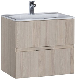 Aquanet Тумба с раковиной Алвита 60 ясень коимбро – фотография-1