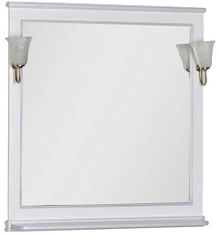 Aquanet Зеркало Валенса 100 белое (180290) – фотография-1