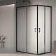 RGW Душевой уголок Passage PA-040B 120x90 профиль черный стекло матовое сатинат – фотография-6