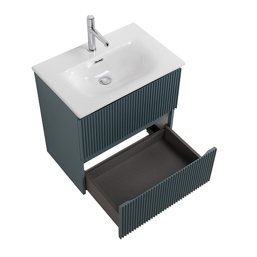 BelBagno Тумба под раковину Uno mini 60 подвесная Голубой матовый – фотография-8