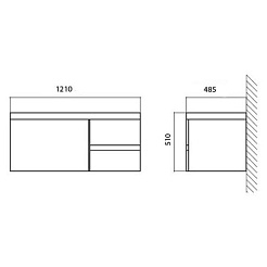 BelBagno Мебель для ванной PROSPERO-1200-3C-SO-RB-LEFT – фотография-5