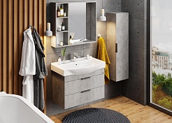 Onika Тумба под раковину Девис 80.13 бетон чикаго – фотография-3