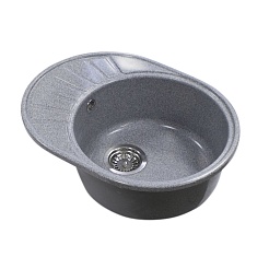 Акватон Кухонная мойка Чезана серый – фотография-3