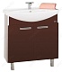 Misty Тумба с раковиной Джулия 75 прямая коричневая – фотография-8