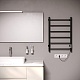Aringa Полотенцесушитель электрический Честер 80x50 AR03015BL черный – картинка-8