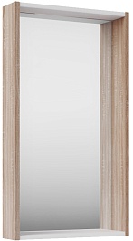 ASB-Mebel Зеркало Адель 40 белое/дуб сонома – фотография-2