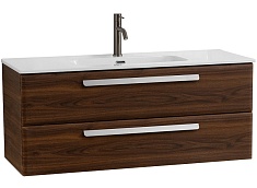Cezares Тумба с раковиной Eco Cer-N 120 орех шоколад софт ручки сатин