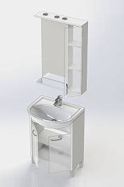 Aquanet Комплект Мебели "Донна 60" светлый дуб (168932) – фотография-4