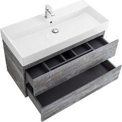 BelBagno Тумба с раковиной Molveno-46 80 подвесная legno grigio – фотография-2