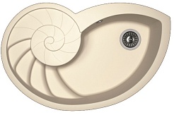 Florentina Мойка гранитная Наутилус жасмин – фотография-1