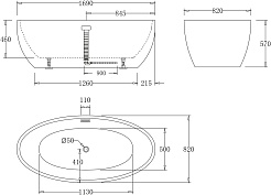 BelBagno Акриловая ванна BB69-1700 169x82 – фотография-4