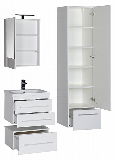 Aquanet Тумба подкатная "Нота 58" белая – картинка-11