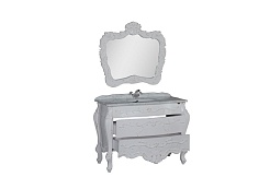 Demax Мебель для ванной "Афины 120" белая ретро (171625) – фотография-2