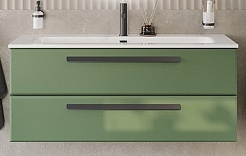 BelBagno Мебель для ванной Eco Cer-N 120 фисташковый софт CZR-8073-120 ручки чёрные – фотография-3