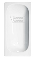 ВИЗ Стальная ванна Donna Vanna 140/70 с опорной подставкой белая орхидея