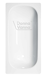 ВИЗ Стальная ванна Donna Vanna 140/70 с опорной подставкой белая орхидея – фотография-1