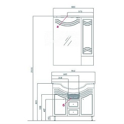 Акватон Зеркальный шкаф для ванной "Домус 95" L – фотография-2