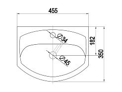 Керамин Раковина Лидер 45 – фотография-4