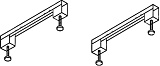 Cezares Универсальный комплект ног для прямоугольных акриловых ванн Leg Kit 150