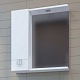 Mixline Зеркало-шкаф Квадро 65 L белый – картинка-7