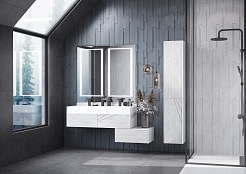 Акватон Зеркало Сакура 120 с двумя контурами подсветки – фотография-3