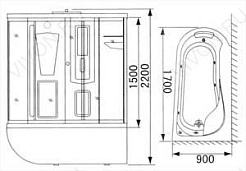 Appollo Душевой бокс A-0737 L/R – фотография-3