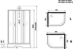 Niagara Душевая кабина Classic NG-33984-14RBKT – фотография-16