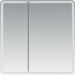 Aquanet Зеркальный шкаф Оптима 80 белый – фотография-2