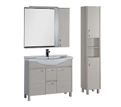 Aquanet Тумба с раковиной "Донна 100" беленый дуб – фотография-6