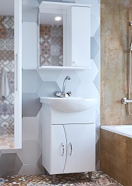 Mixline Мебель для ванной Эталон 52 R белая – фотография-1