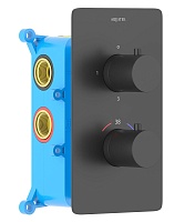 Aquatek Термостатический смеситель для ванны с душем Европа AQ1393MB матовый черный