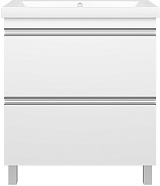 Misty Тумба с раковиной Ингрид 75 белая