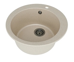 Teymi Мойка кухонная Lori Midi D51 матовая бежевая – фотография-2