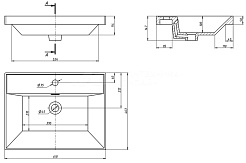 Equil Раковина мебельная Prime 60 78857 белая – фотография-2