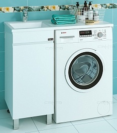 СанТа Тумба с раковиной Марс 38 L напольная – фотография-1