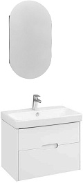 Акватон Мебель для ванной Оливия 70 белая – фотография-1