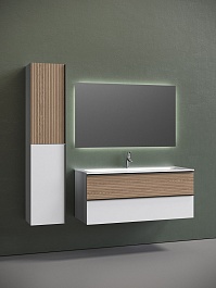 Sancos Мебель для ванной Delta 120 дуб светлый/белый – фотография-2