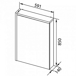 Aquanet Зеркало-шкаф Фостер 60 – фотография-4