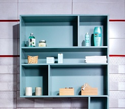 Бриклаер Шкаф навесной открытый Кристалл 90 муссон – фотография-1